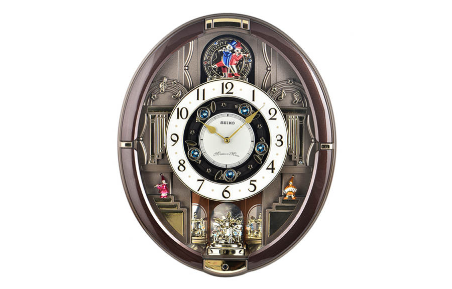 SEIKO Water Resistant For Everyday Use Quartz Movement Plastic Wall Clock Unisex Black QXM384B