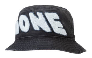 WE11DONE Bucket Hats Men's Washed Black