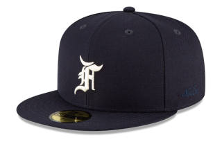 Fear Of God Essentials Baseball Caps Unisex Navy Blue