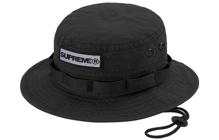 Supreme Supreme 100% Cotton Bucket Hats Unisex Black/Sky Blue/Orange Red/White/Army Green/Red/Purple