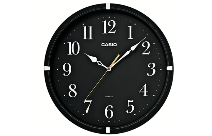 CASIO CASIO Quartz Movement Resin Wall Clock Unisex Black IQ 88 1PF