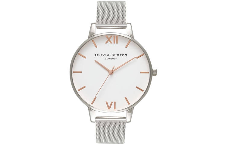 OLIVIA·BURTON Quartz Movement Stainless Steel Strap 38mm White Dial Women's Watch Water Resistant For Everyday Use