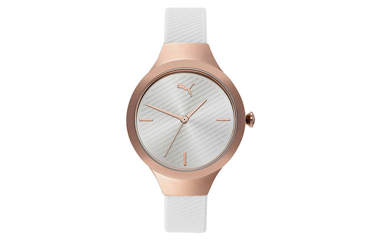 PUMA Wrist Watches Quartz Movement Silicone Strap White Dial Women's Watch