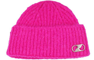 WE11DONE Metal Logo Short Beanie