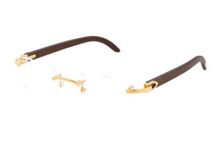 Cartier Rimless Rectangular Frame Glasses