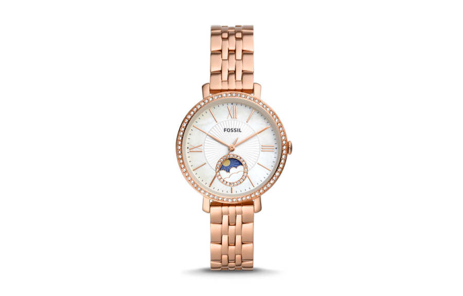 FOSSIL Wrist Watches Quartz Movement Stainless Steel Strap 36mm White Dial Women's Watch