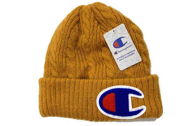 Champion Champion Cotton Beanies Unisex Ginger Yellow