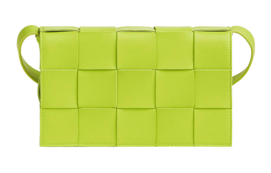 Bottega Veneta Intreccio Weave Cassette Acid Kiwi