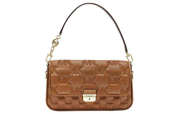 MICHAEL KORS Bradshaw Artificial Leather Shoulder Bag, Crossbody Bag, Shoulder Bag Women's Leather Brown
