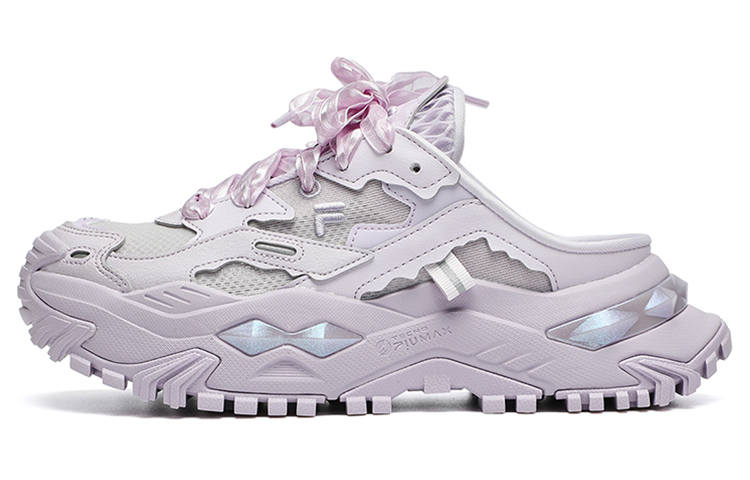 FILA FUSION Bianco Mule Shoes 'Purple' Women's