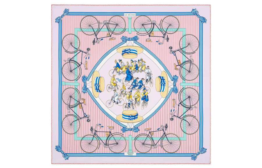 HERMES Carre Scarves Women's Pink
