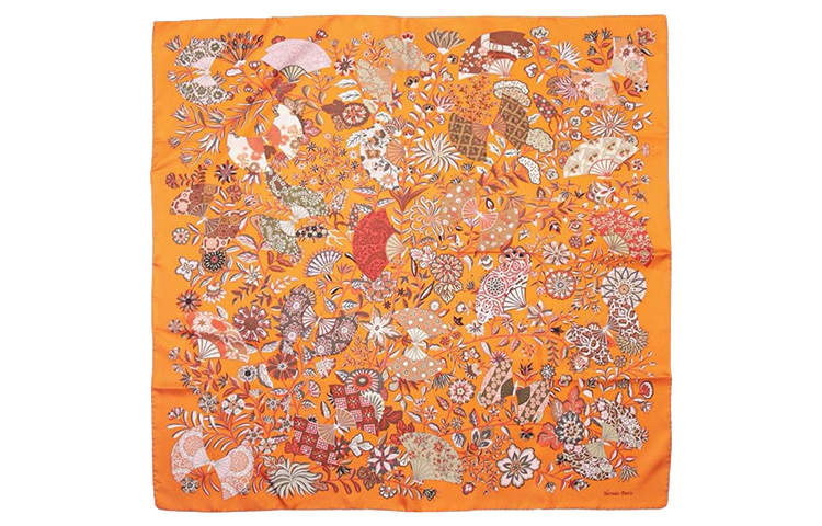 HERMES Carre Scarves Women's Orange