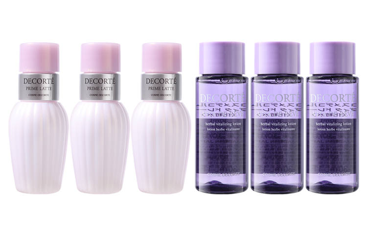 DECORTE Butter Perilla Water And Lotion Sample Sets Acne Fighting Tightening Hydrating Oil Control
