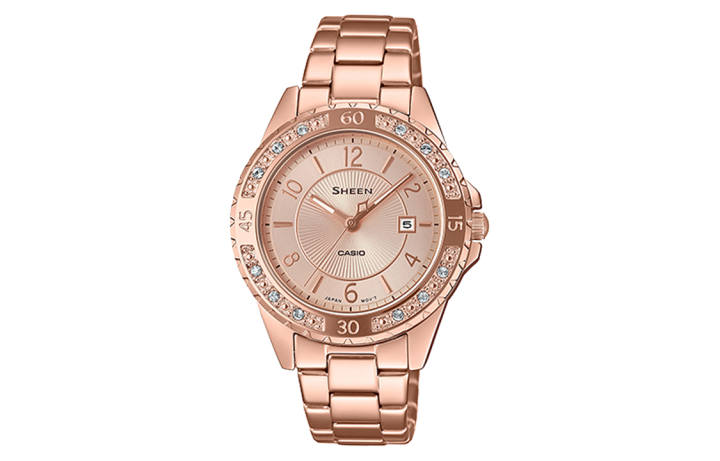 CASIO CASIO Women's SHEEN Gold Watch SHE-4532PG-4A
