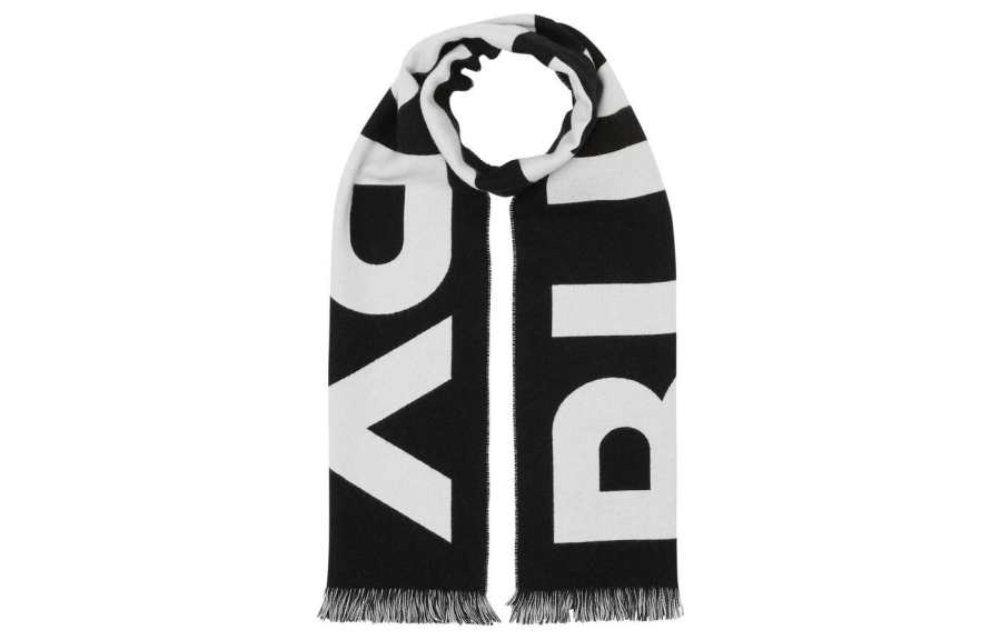Burberry Burberry Logo Printed Fringed Scarf