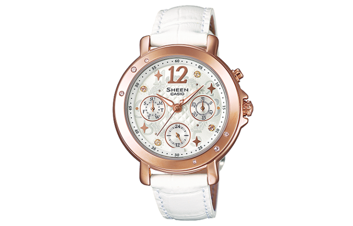 CASIO CASIO Women's SHEEN White Watch SHE-3033GL-7A