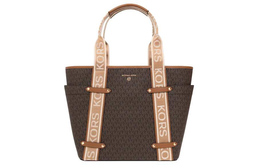 MICHAEL KORS Canvas One Shoulder Handbag Women's Brown