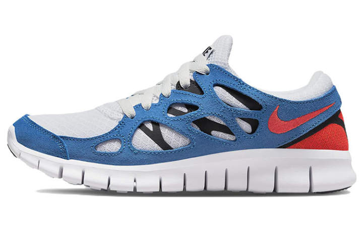 Nike Nike Free Run 2 White Bright Crimson Photo Blue Black Women's