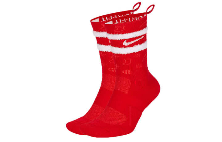 Nike Nike Basketball Socks Unisex 1 Pack Christmas Red Couple's