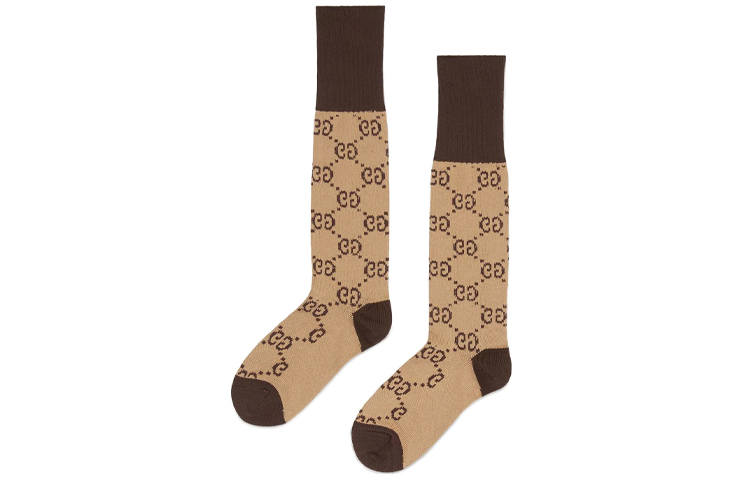 GUCCI GUCCI Knee High Socks Men's 1 Pack Umber