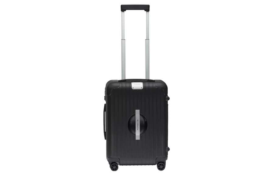 RIMOWA Porsche, Collaboration Polycarbonate Suitcase Luggage 20 Inch Unisex Matte Black