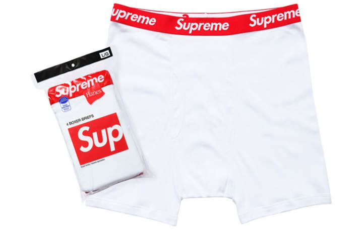 Supreme Supreme Hanes Boxer Briefs 4 Pack White