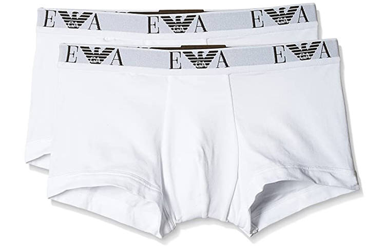 EMPORIO ARMANI SS22 Underpants Men's 2 Pack, White