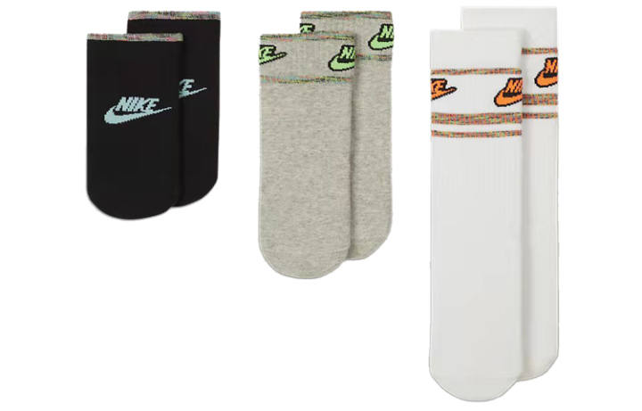 Nike Nike Ankle Socks Unisex 3 Pack White/Gray/Black