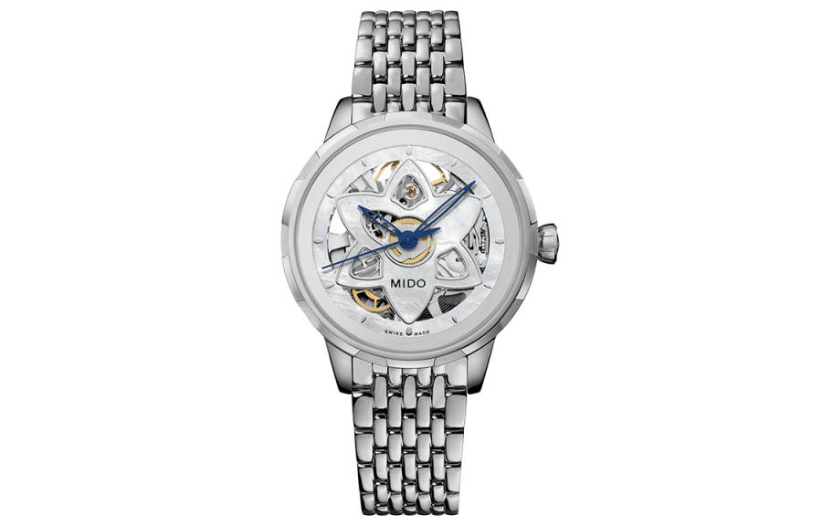 MIDO Automatic Mechanical Movement 30m Waterproof Women's Watch 34mm Mother of Pearl Color Watch Dial