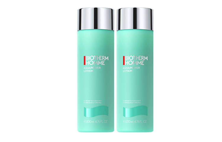 BIOTHERM Hydrating Toners Men's, Water Bottle, Aftershave Soothing Moisturizing And Nourishing Hydrating 200ml/200ml*2