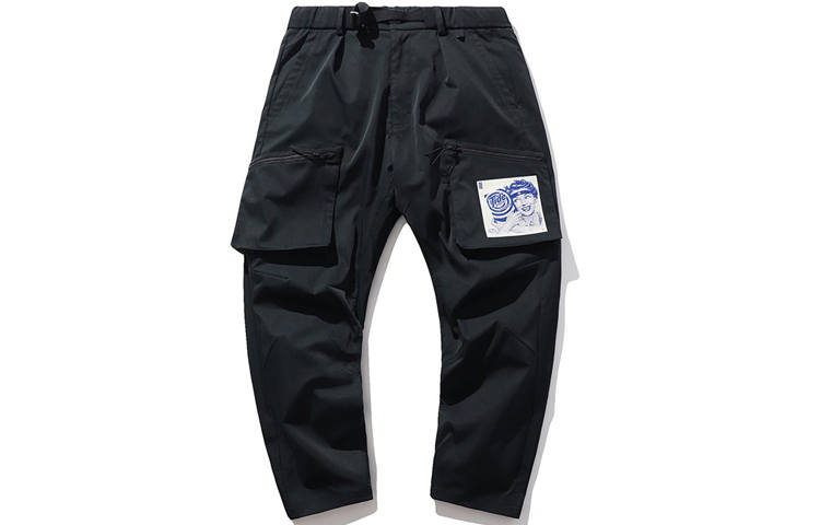 Li-Ning Li Ning x TAIZI,LIANMINGKUAN Basketball Collection Cargo Pants Men's Standard Black