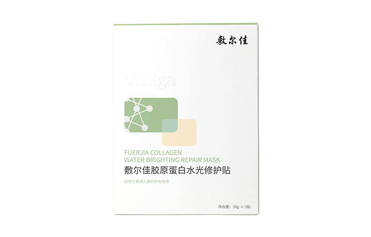 Voolga Green Coating Collagen Egg White Dewy Repairing Patch Facial Masks Brightening Moisturizing And Nourishing
