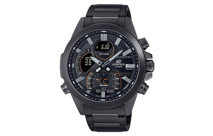 CASIO CASIO EDIFICE Collection Quartz Movement Stainless Steel Strap Watch Men's Watches Black Dial