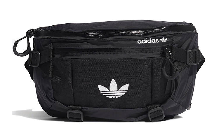 Adidas Originals Adidas Originals Trefoil Nylon Sling Bag, Fanny Pack Regular Unisex Black