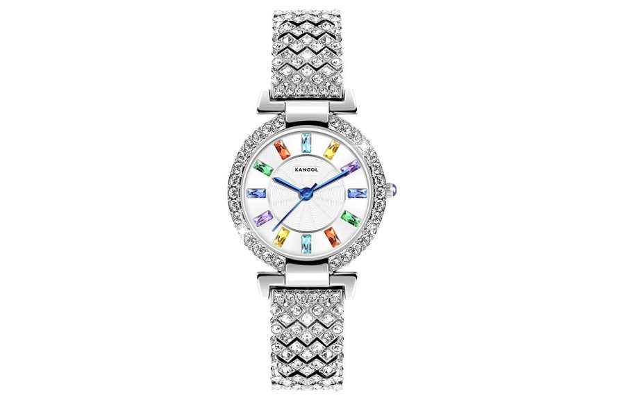KANGOL Quartz Movement Metal Strap Watch Women's Watch White Dial KANGOL K826