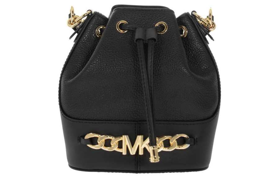MICHAEL KORS Devon Cow Leather Handbag, Shoulder Bag Small Women's Black