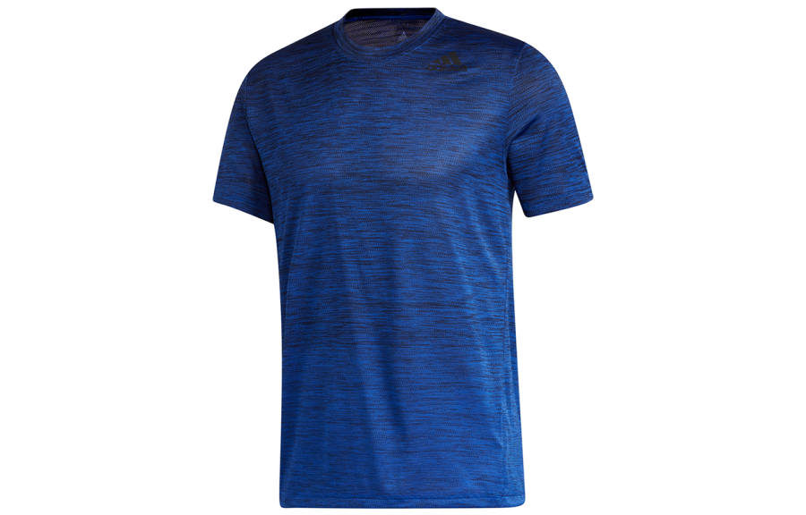 Adidas Adidas T Shirts Men's Royal Blue Crew Neck Moderate Straight Fit