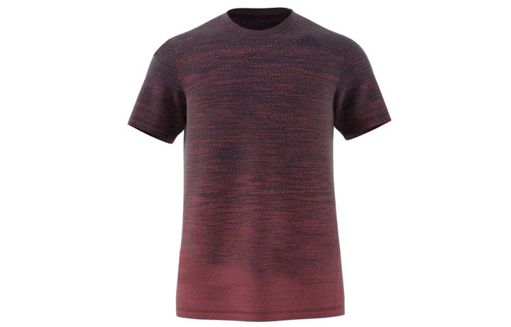 Adidas Adidas T Shirts Men's Red Crew Neck Moderate Straight Fit