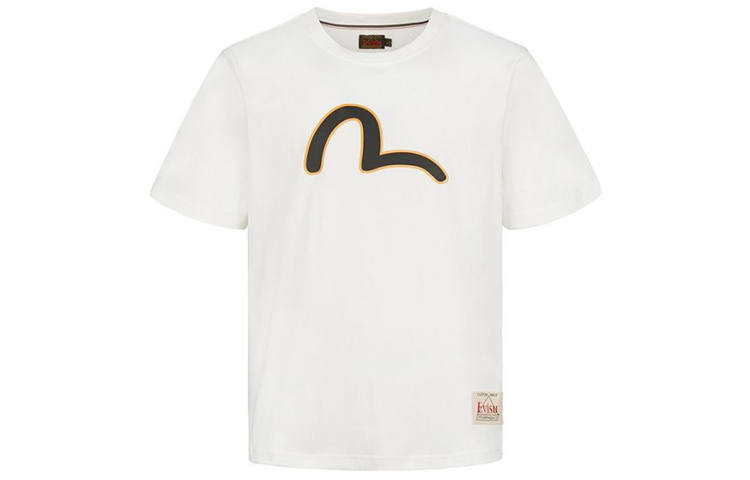 EVISU T Shirts Men's Crew Neck Moderate Straight Fit