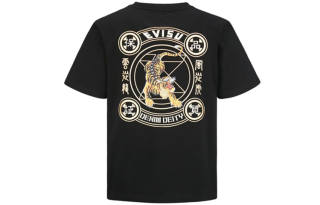 EVISU T Shirts Men's Crew Neck Moderate Straight Fit