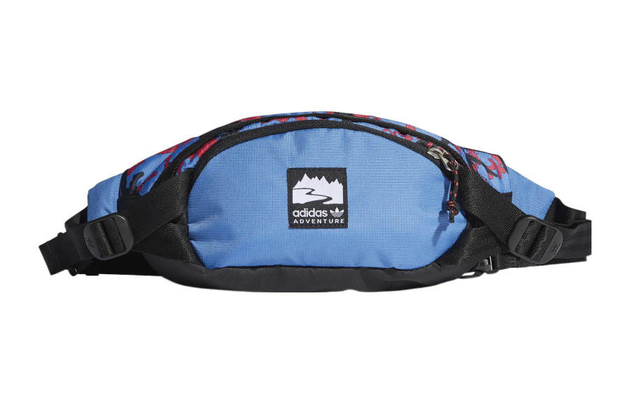 Adidas Originals Polyester Fanny Pack Regular Unisex Black Red Blue Mixed Color