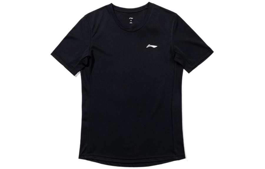 Li-Ning Li Ning T Shirts Unisex Crew Neck Moderate Straight Fit