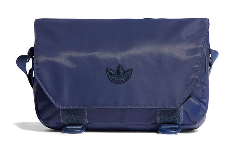 Adidas Originals Recycled Nylon Shoulder Bag, Crossbody Bag Unisex Marine Blue