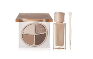 Joocyee JIAOSE Nude Liquid Lipstick Four Color Eyeshadow Makeup Sets Easy to Blend Long Lasting 4g+4.3g