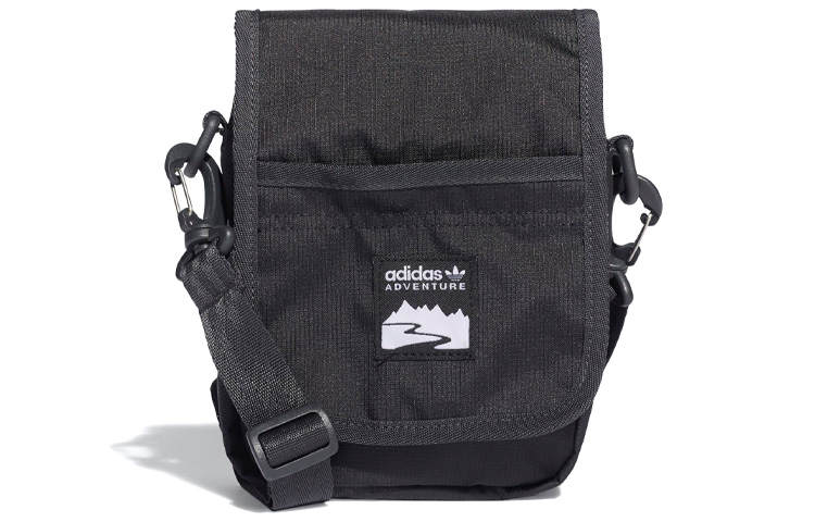 Adidas Originals Recycled Material Polyester Crossbody Bag Small Unisex Black