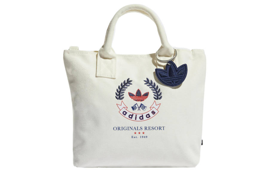 Adidas Originals Polyester Handbag Regular Unisex White