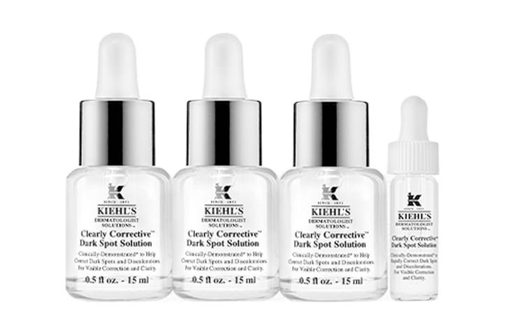 Kiehl's Ampoule, Sample Size, Dark Spot Lightening Essence Set Brightening Moisturizing And Nourishing Sample Kit 15ml