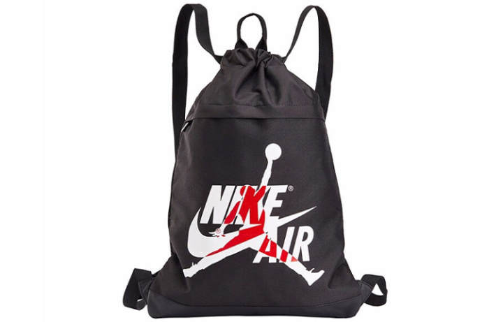 Jordan Jordan Polyester Basketball Bag Backpack Regular Men's Jet Black & Jordan Red