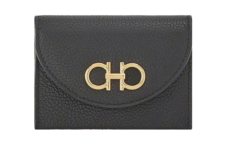 Ferragamo Ferragamo Gancini Card Holder Black