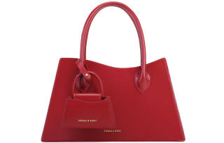 FIEDLE&SISSI Genuine Leather Combo Bag, Crossbody Portable Wedding Bag Large Women's Vintage Red